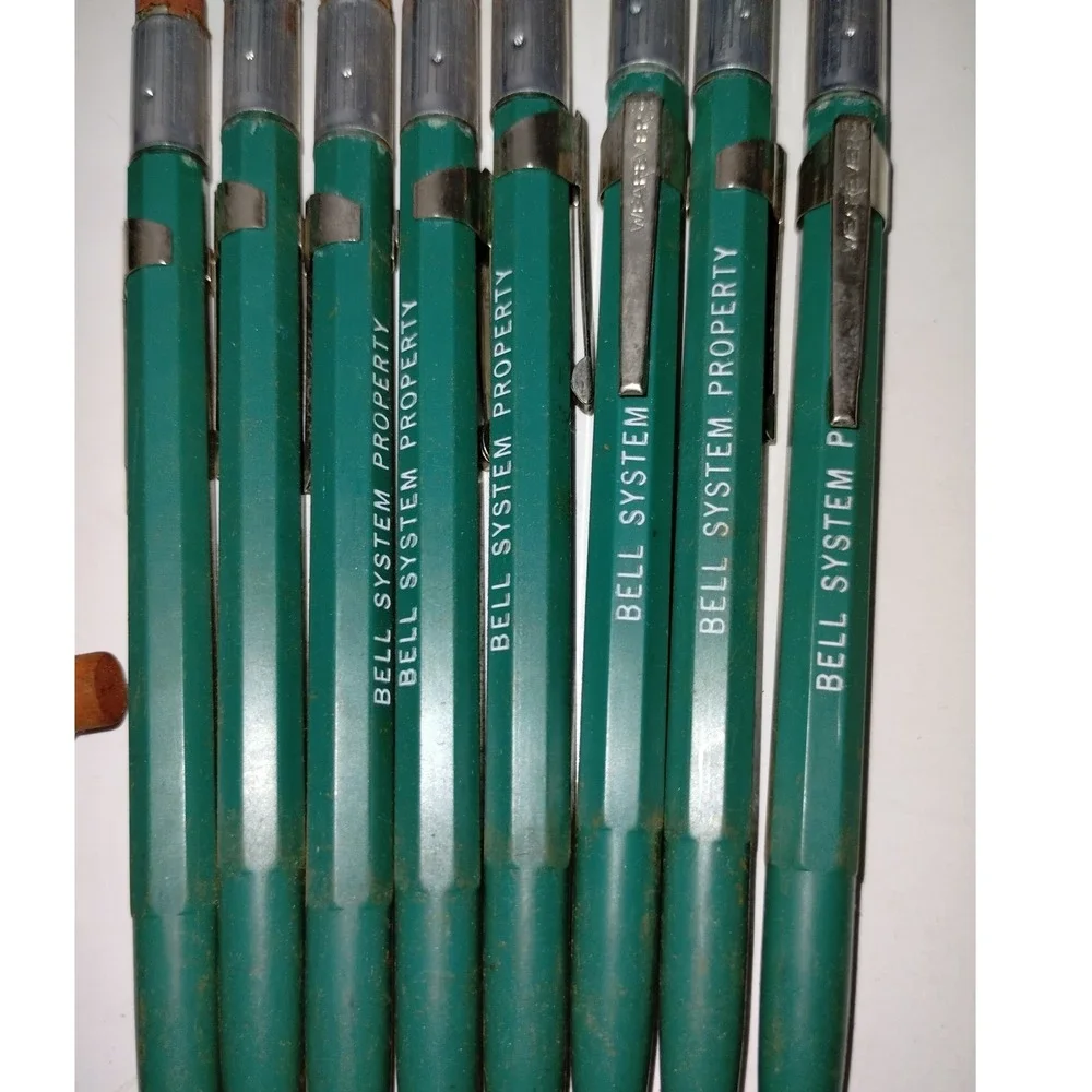 Bell System Set of‎ 8 Mechanical Pencil Lot Vintage Drafting Tool Collectible